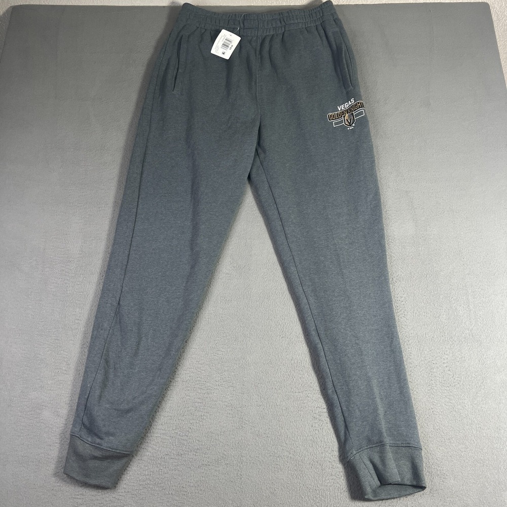 Vegas Golden‎ Knights Pants Mens Large Gray Jogger Sweatpants NHL Hockey NWT
